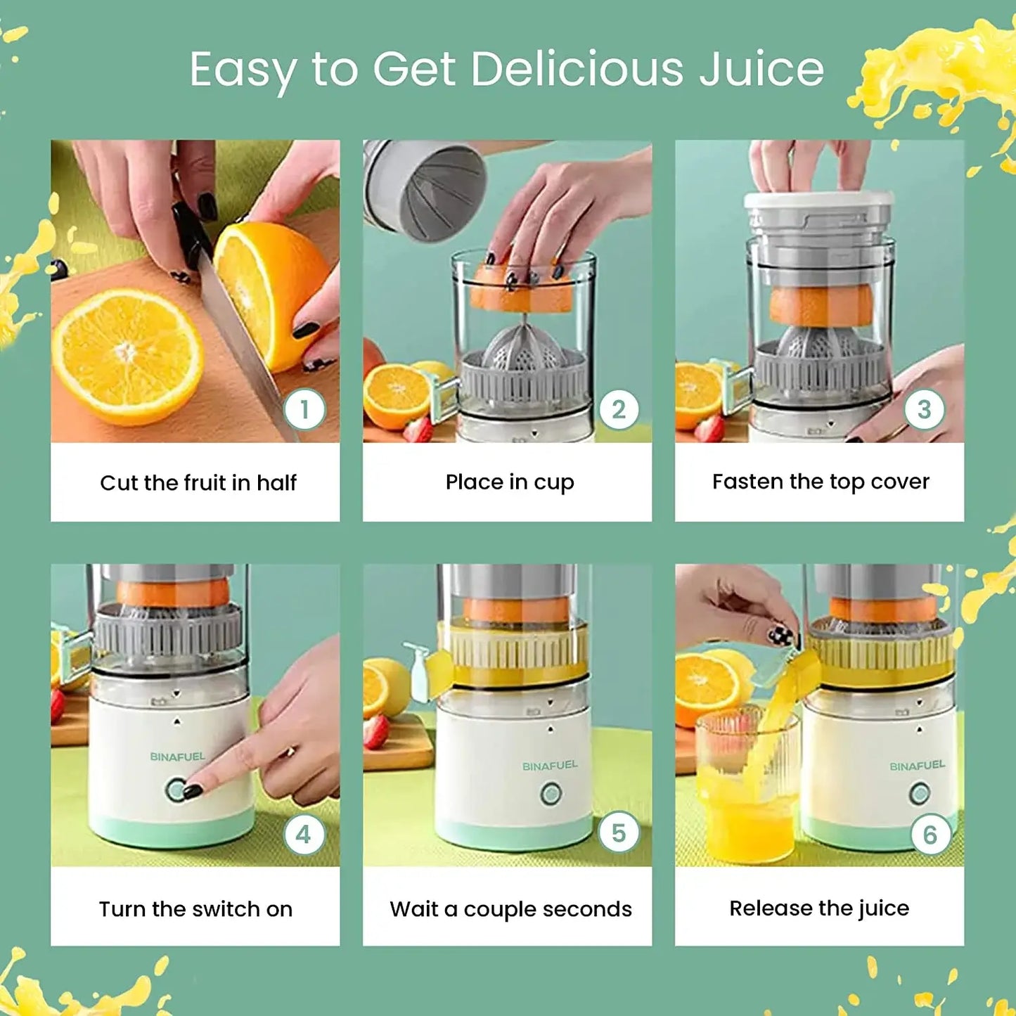 Pulsepure® Electric Citrus Fruit Juicer