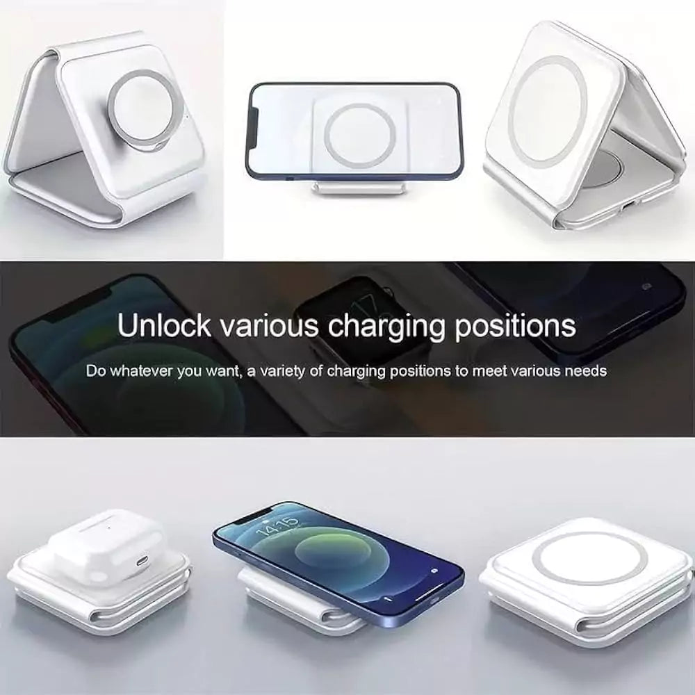 Depgeo® 3 in 1 Magnetic Foldable Wireless Pad