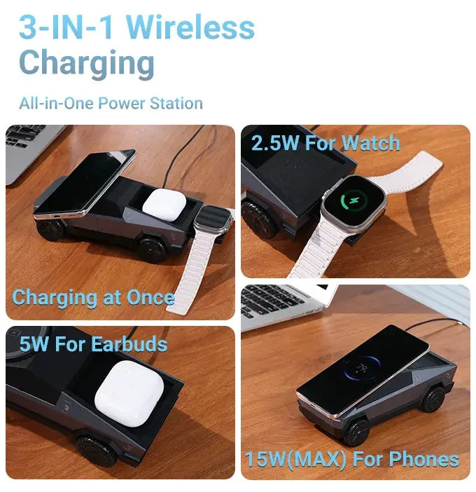 Cybers® 3 in 1 Wireless Charger