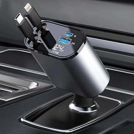 Cargeo® 4 in 1 Cable Car Charger 120 W
